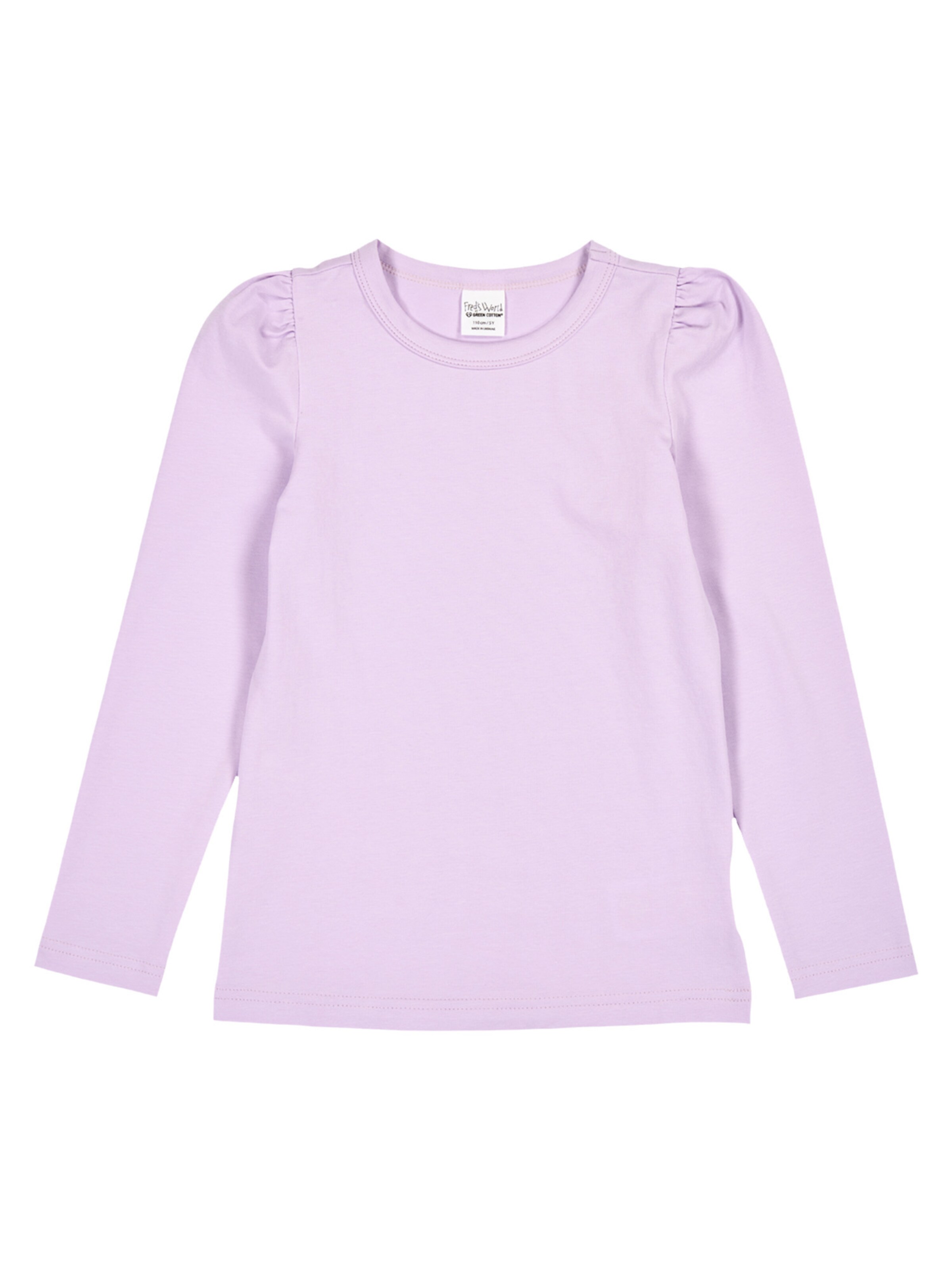 Maglietta Fred's World by GREEN COTTON di colore sambuco, Visualizzazione prodotti