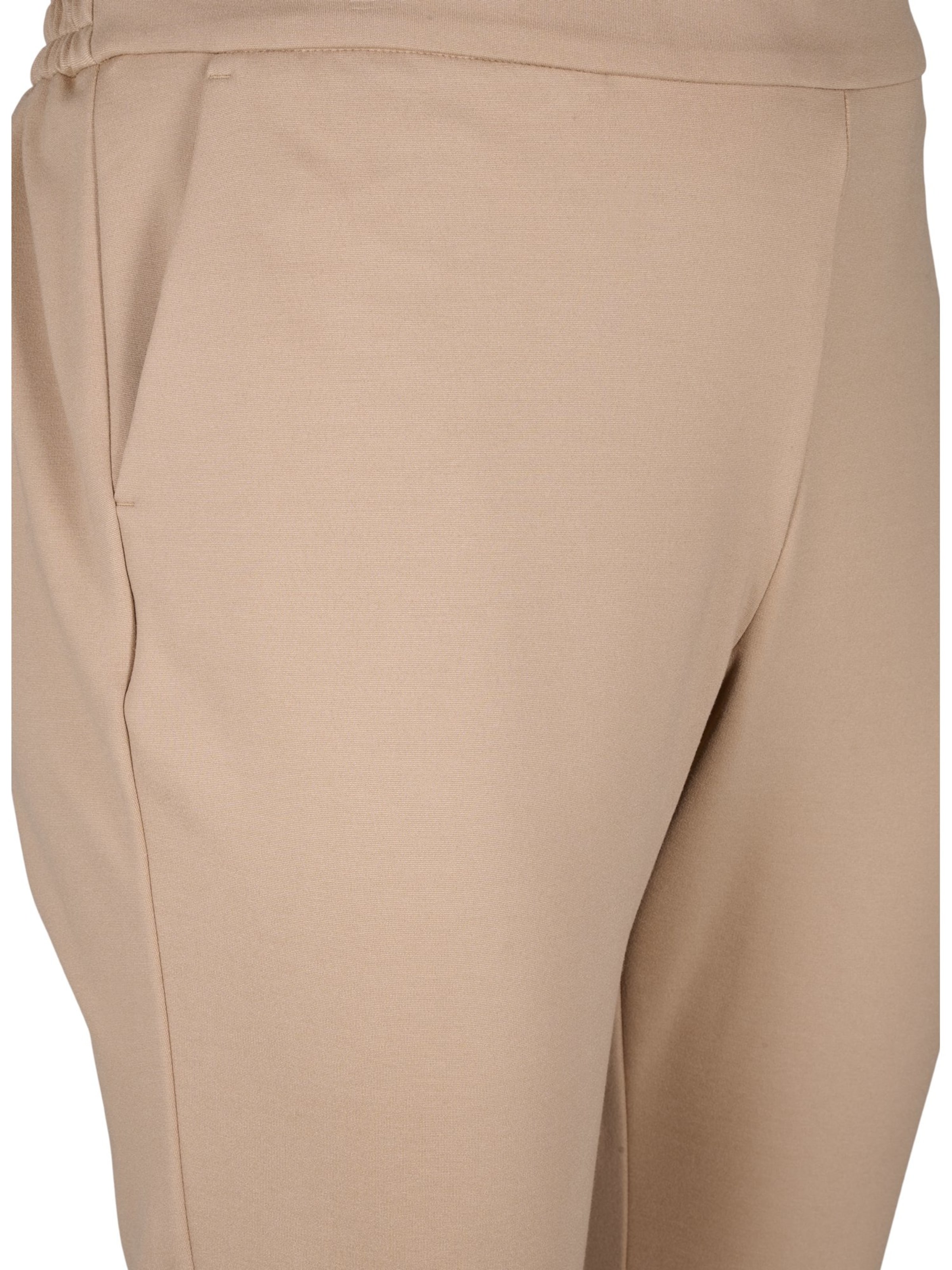 Coupe slim Pantalon 'JMaddie' Zizzi en beige