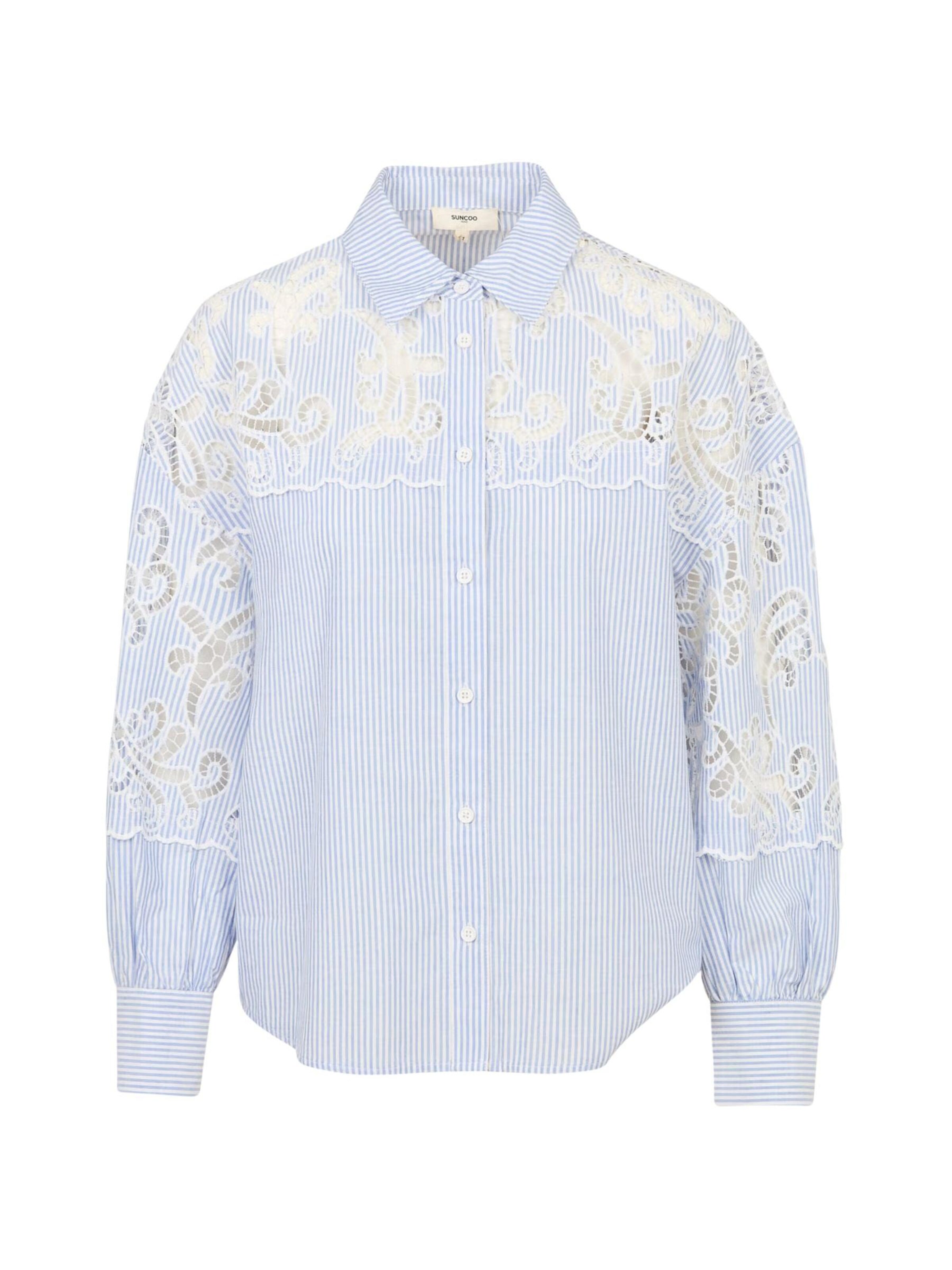 Suncoo Bluse 'Leticia' in Blau: Vorderseite