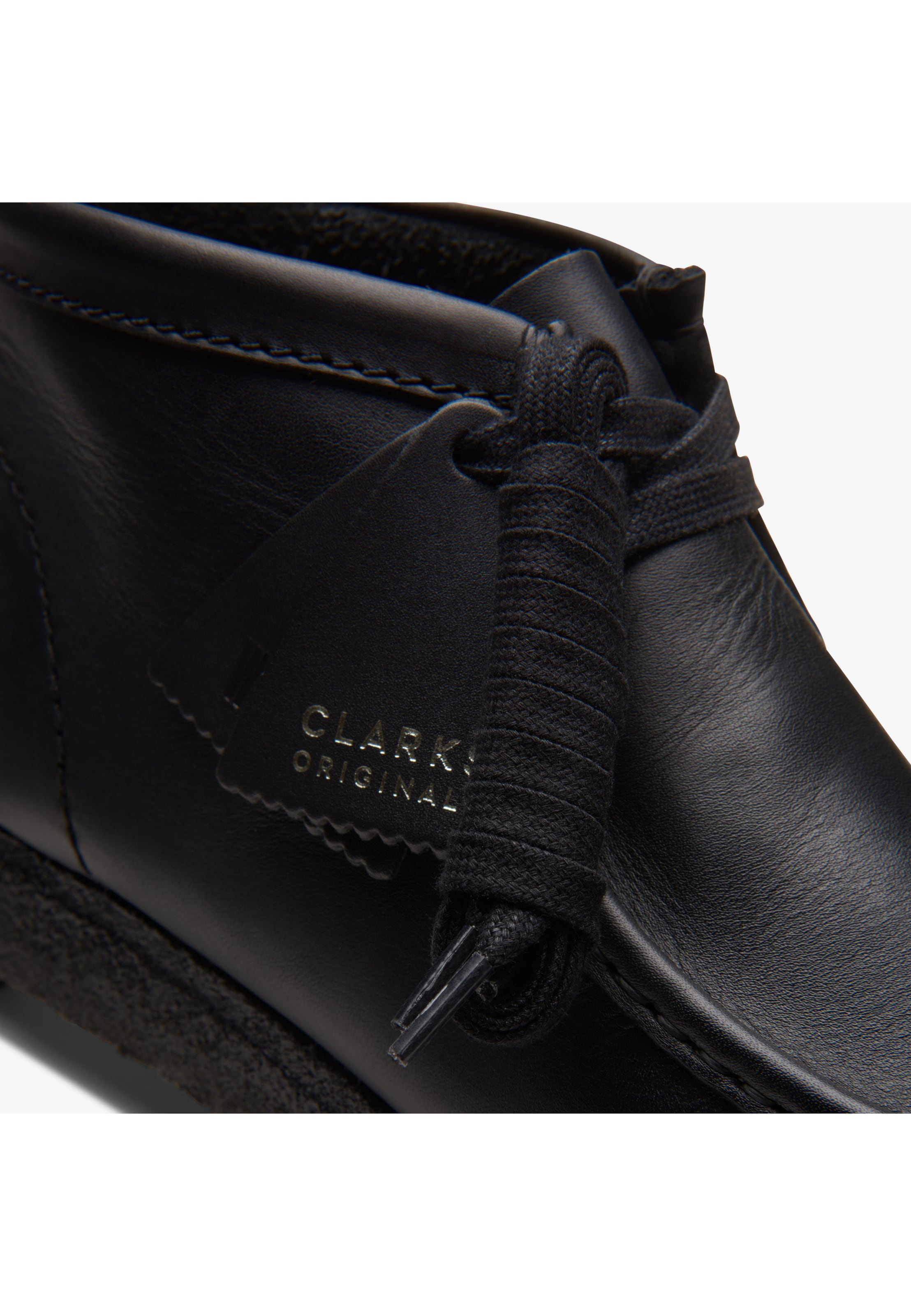 CLARKS Schnürschuhe 'Wallabee' in Schwarz