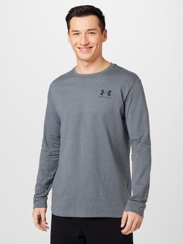 UNDER ARMOUR - Camiseta funcional en gris: frente