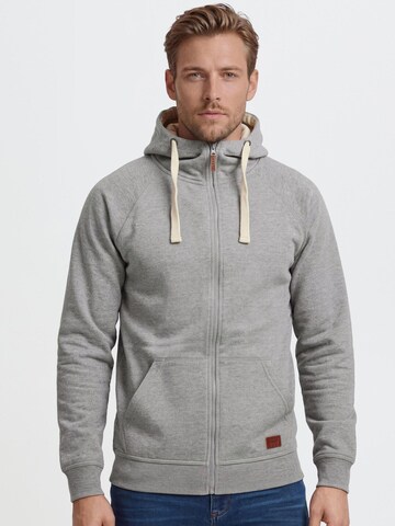 BLEND Sweat jacket 'Speedy' in Grey: front