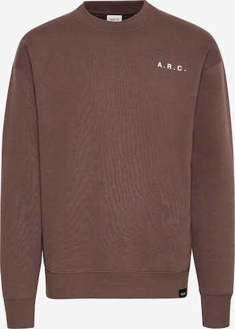 !Solid Sweater 'Hannes' in Brown: front