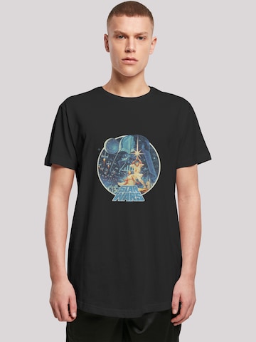 T-Shirt 'Star Wars Vintage Victory' F4NT4STIC en noir : devant