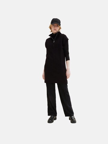 TOM TAILOR DENIM Kleid in Schwarz