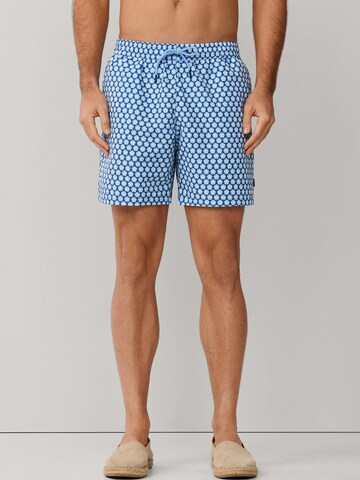 Hackett London Zwemshorts 'Seashell' in Blauw: voorkant
