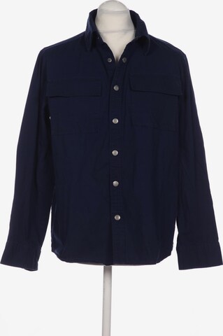 ABOUT YOU Button Up Shirt in L in Blue: front