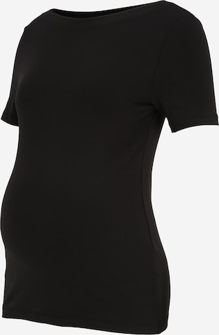 Vero Moda Maternity Shirt 'PANDA' in Black: front