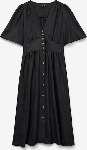 Vero Moda Curve Kleid 'VMCMelaney' in Schwarz: Vorderseite