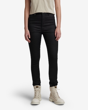 G-Star RAW Skinny Chino Pants in Black: front