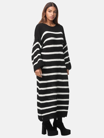 Robes en maille Elara en noir