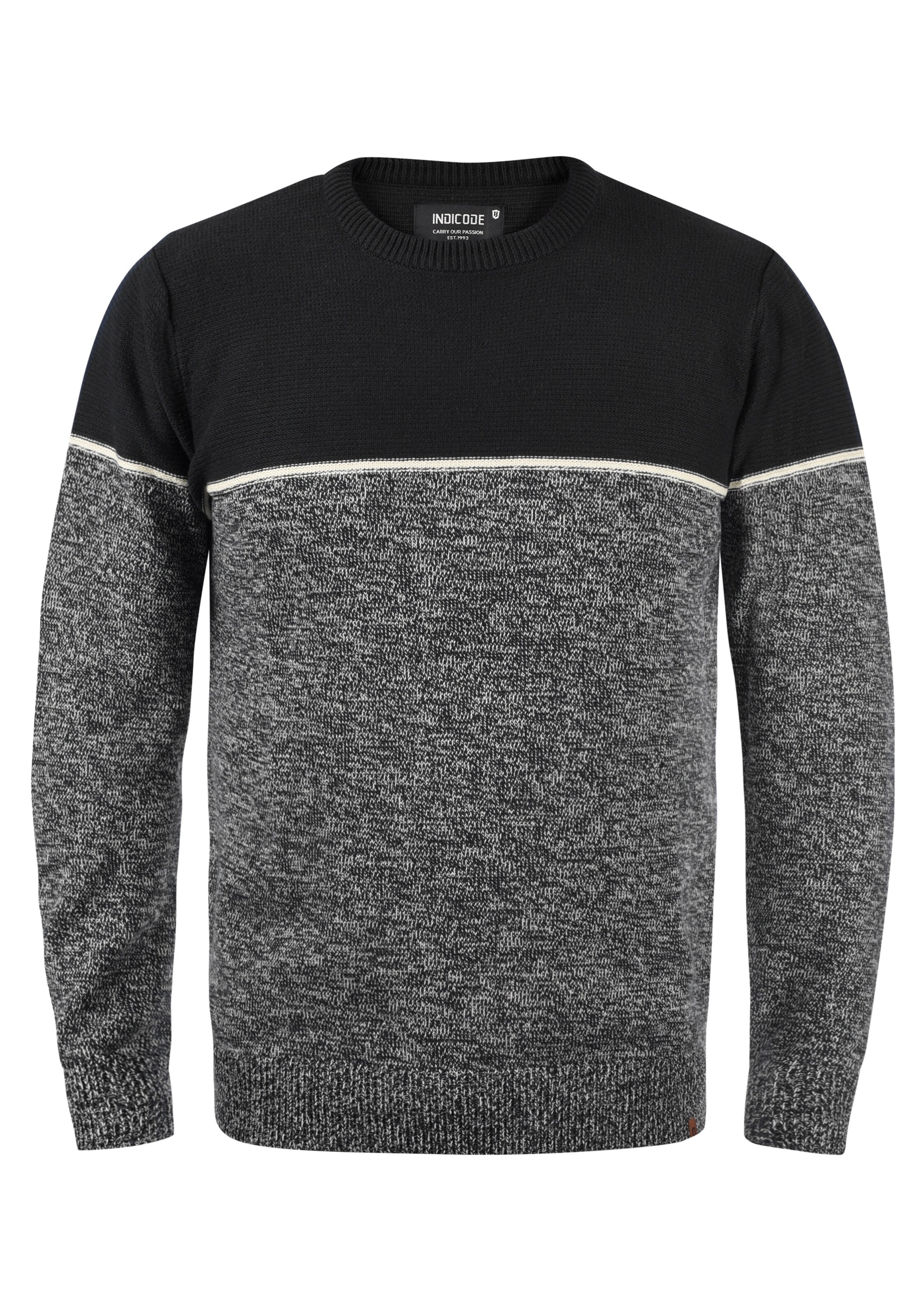 INDICODE JEANS Pullover in Schwarz: Vorderseite