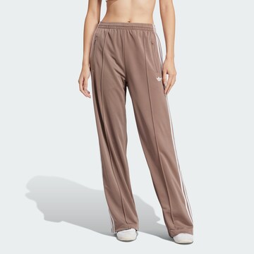 Wide leg Pantaloni sportivi 'Adicolor Classic Firebird' di ADIDAS ORIGINALS in marrone: frontale