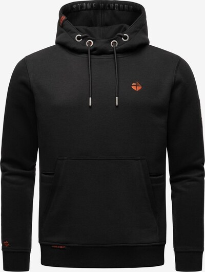 STONE HARBOUR Sweatshirt 'Ty Trey' in Orange / Black, Item view