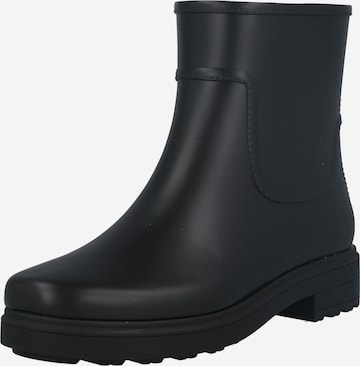 Bottes en caoutchouc Calvin Klein en noir : devant