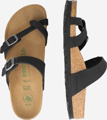 juoda BIRKENSTOCK Šlepetės per pirštą 'Mayari'