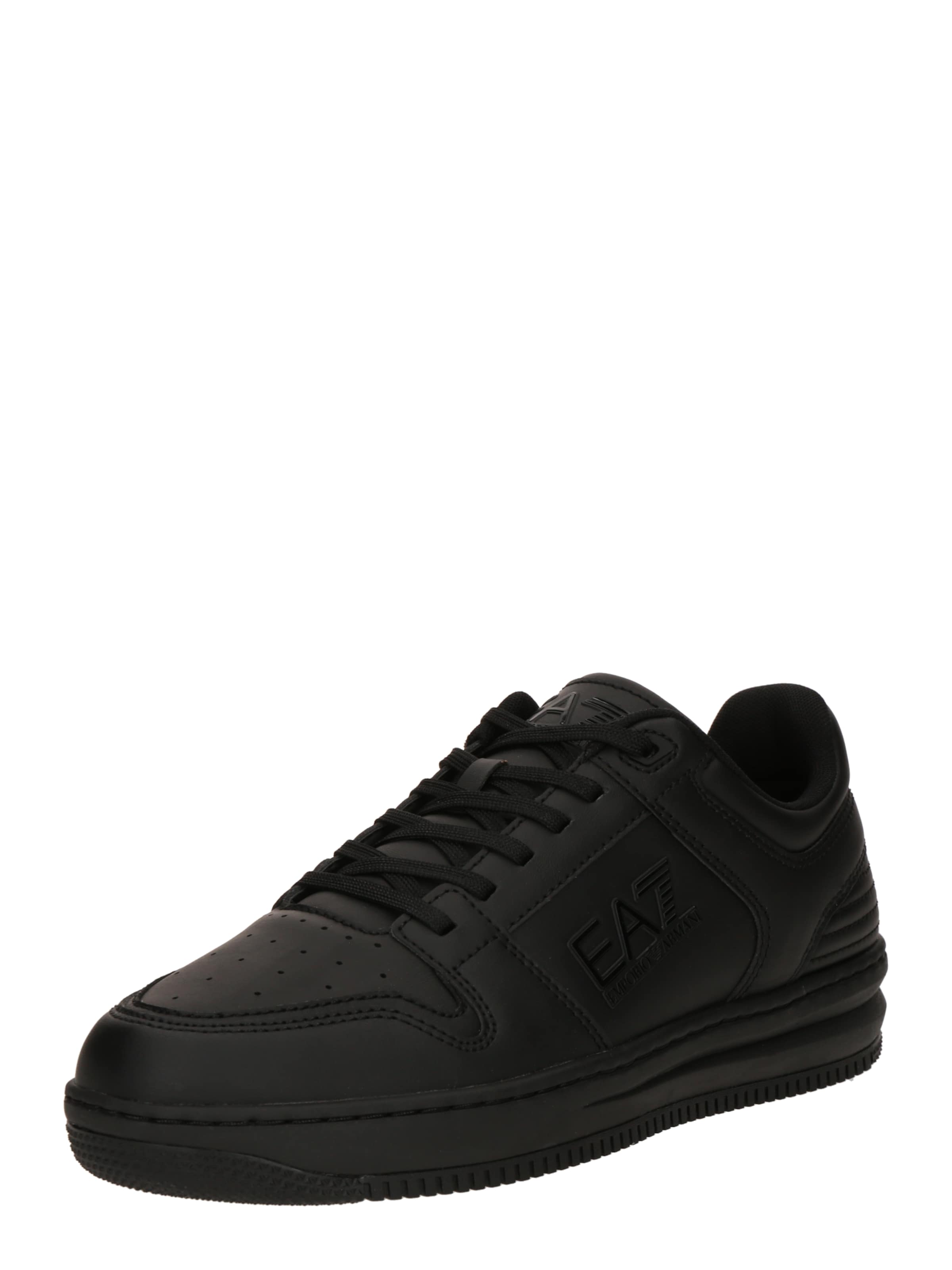 EA7 Emporio Armani - Zapatillas deportivas bajas 'SLASHER' en negro: frente