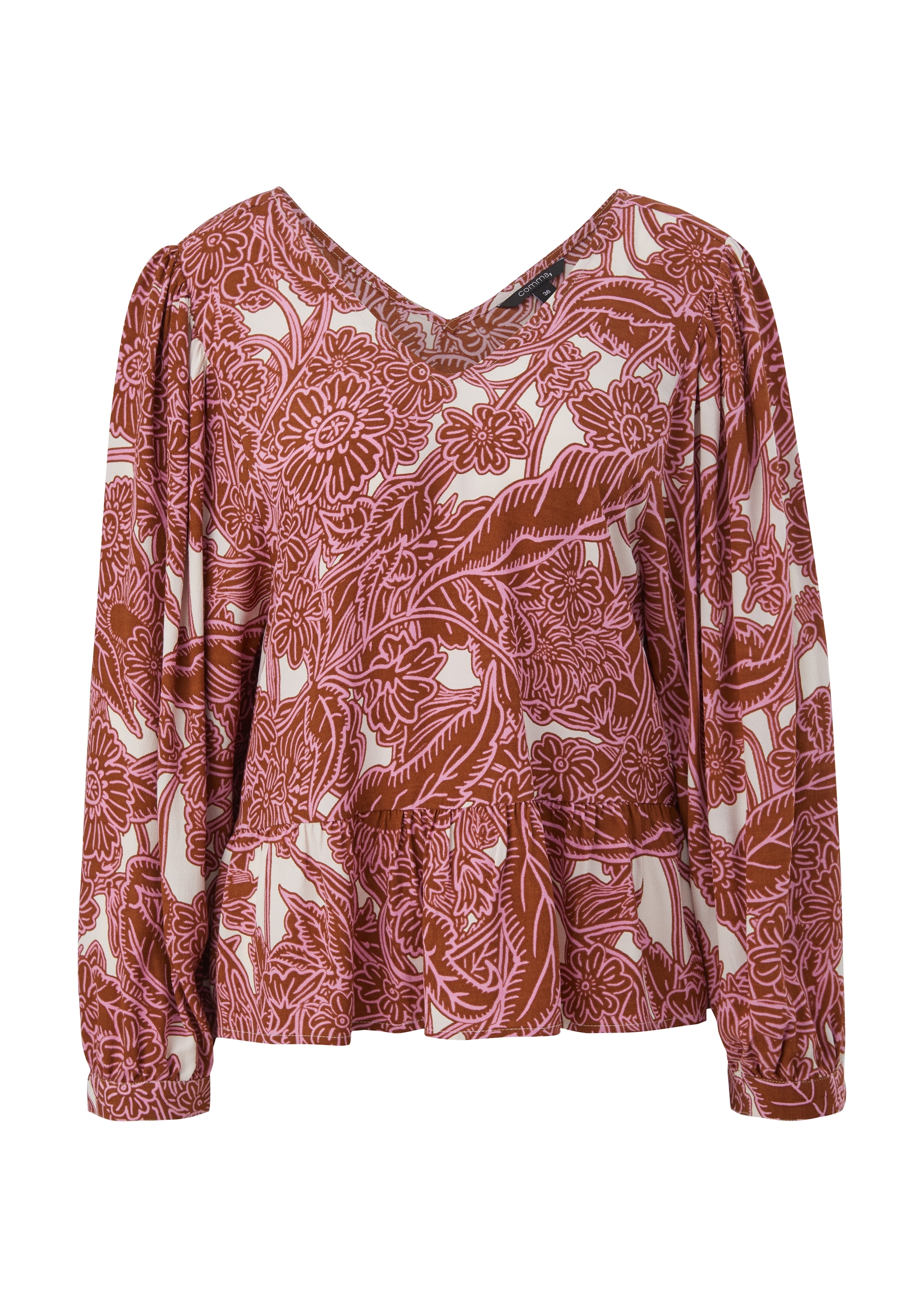 COMMA Blouse in Pink: front