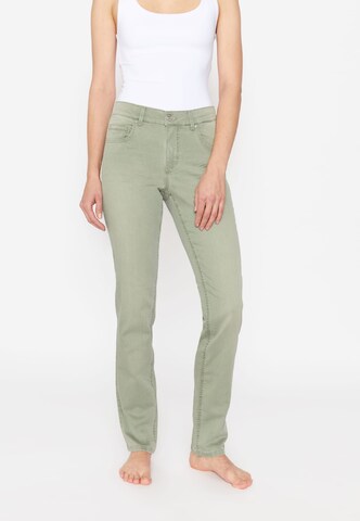 Angels Slimfit Jeans in Groen: voorkant