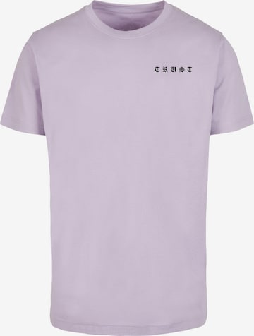 Mister Tee T-Shirt 'Trust Dove' in Lila: Vorderseite