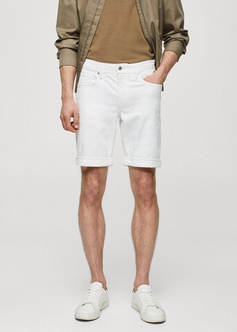 MANGO MAN Regular Shorts 'Nepto' in Weiß: Vorderseite