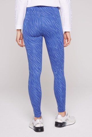 Soccx Skinny Leggings 'Free Yourself' in Blauw
