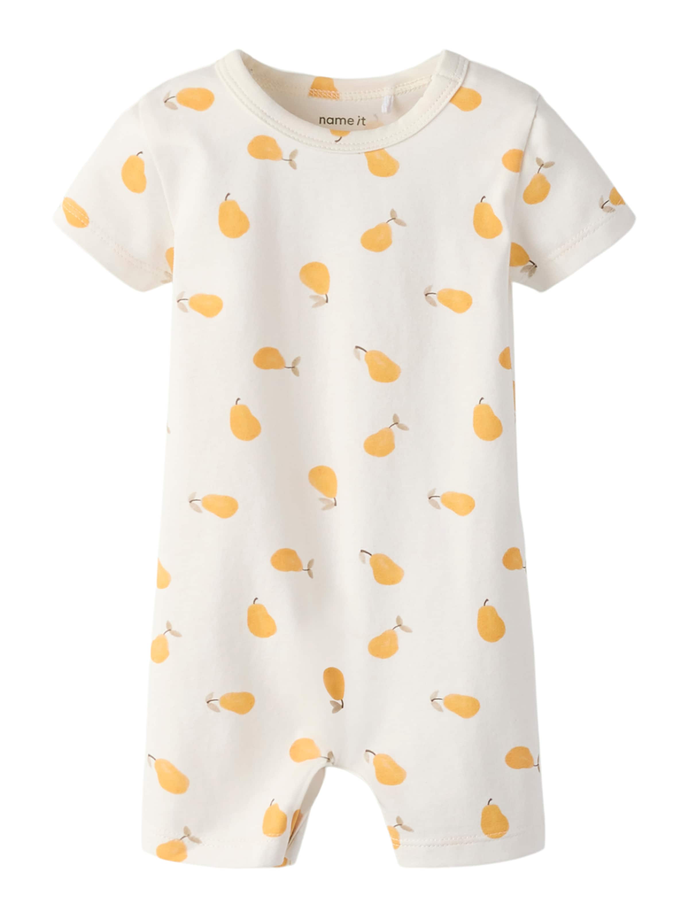 NAME IT - Pijama entero/body 'NBNOPEAR' en blanco: frente