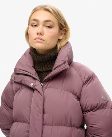 Superdry Winterjas in Lila