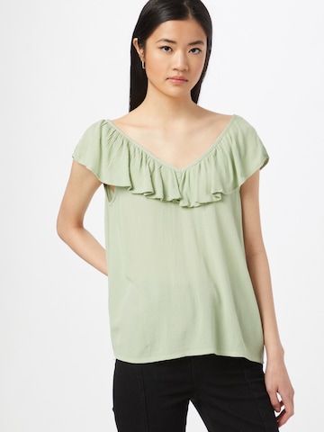 ICHI Blouse in Green: front