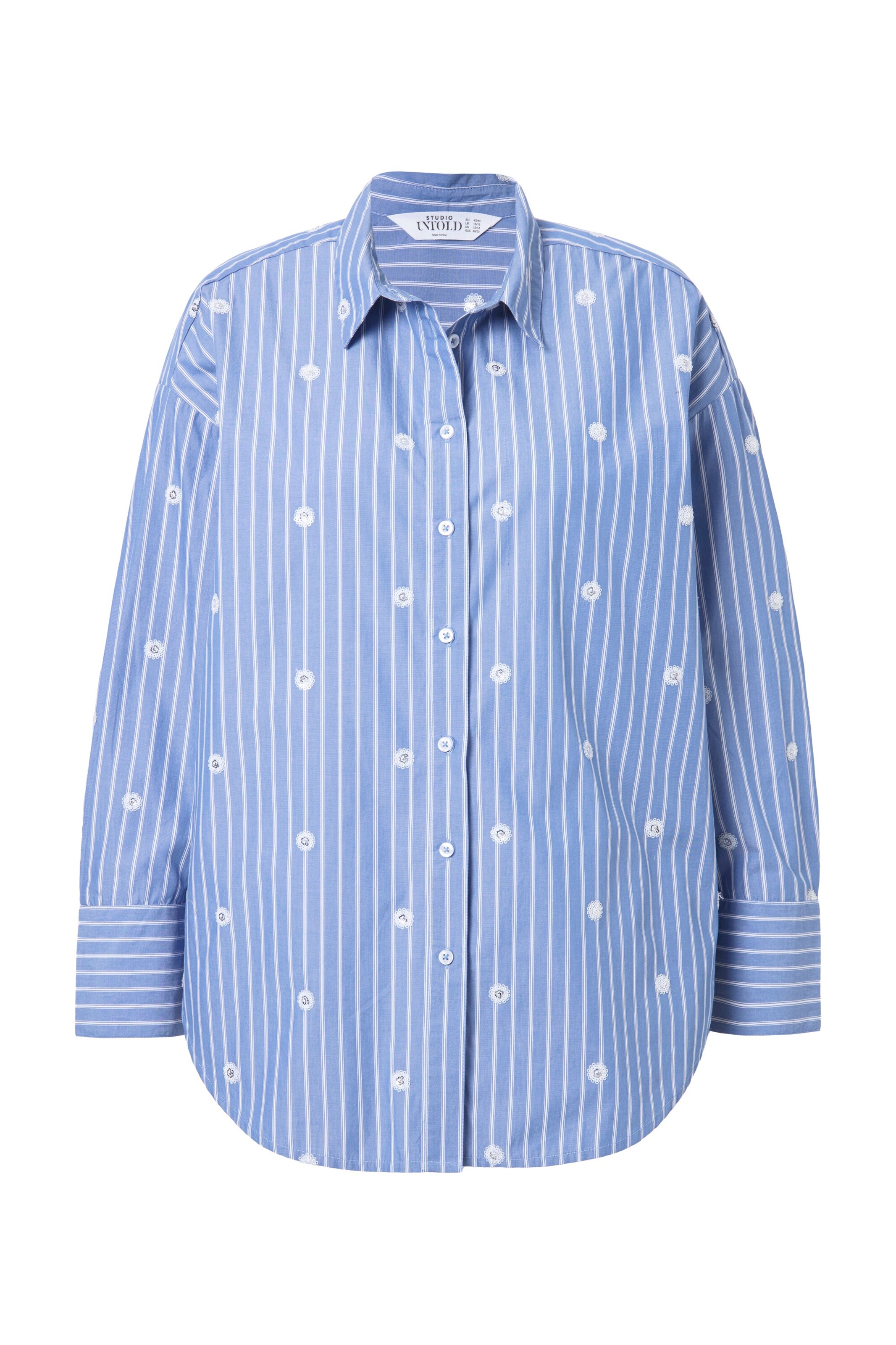 Studio Untold Blouse in Blue: front