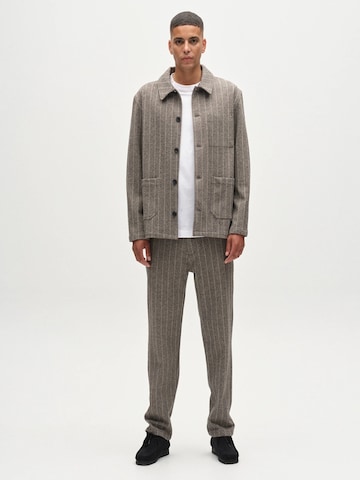 GABBA Regular Fit Skjorte ' Libre AX Stripes ' i grå