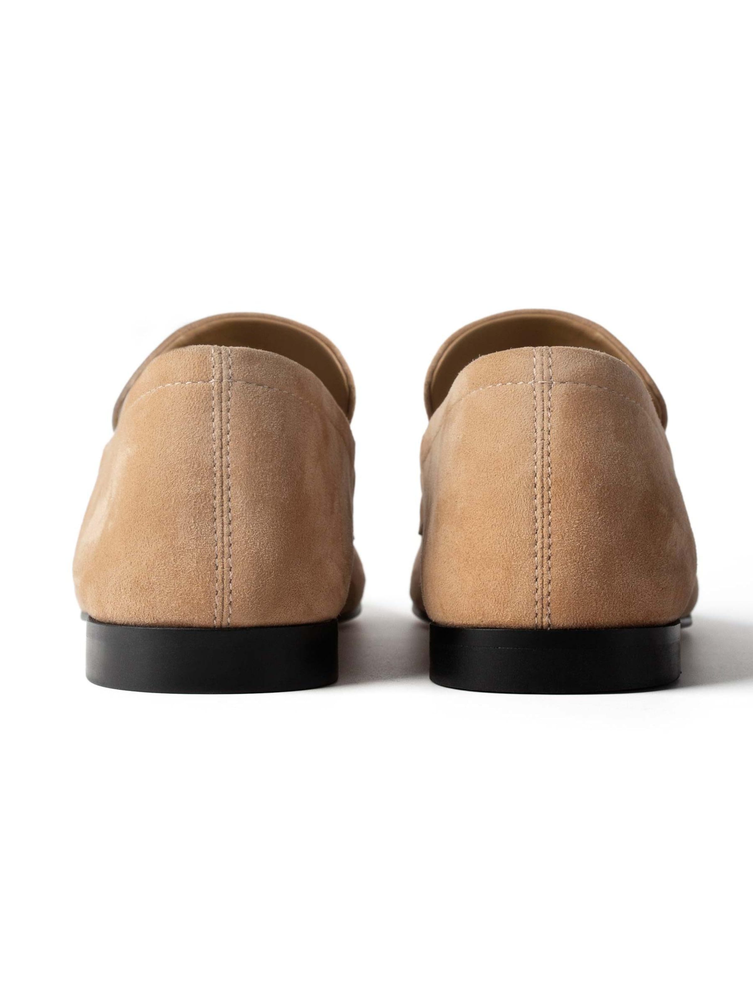 L37 HANDMADE SHOES Slipper 'VELVET RIOT' i beige