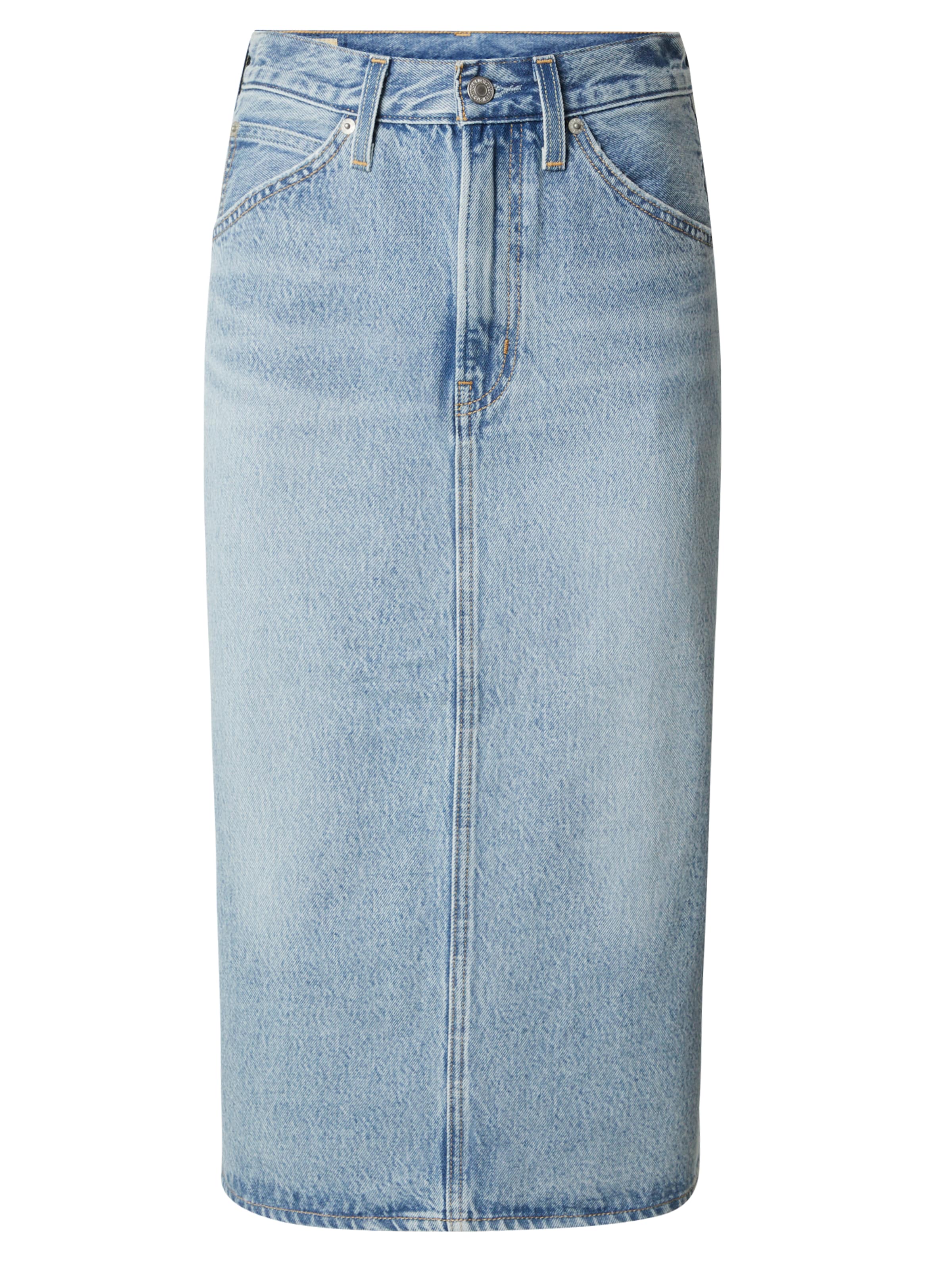 LEVI'S ® Seelik 'High Rise Back Slit Skirt', värv sinine: eest vaates