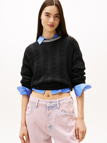 Tommy Jeans Pullover i sort: forside