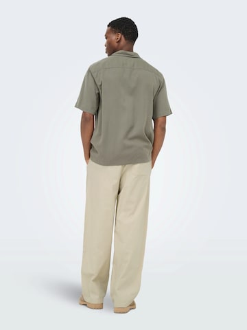 Only & Sons Loosefit Broek 'ONSDaves' in Grijs