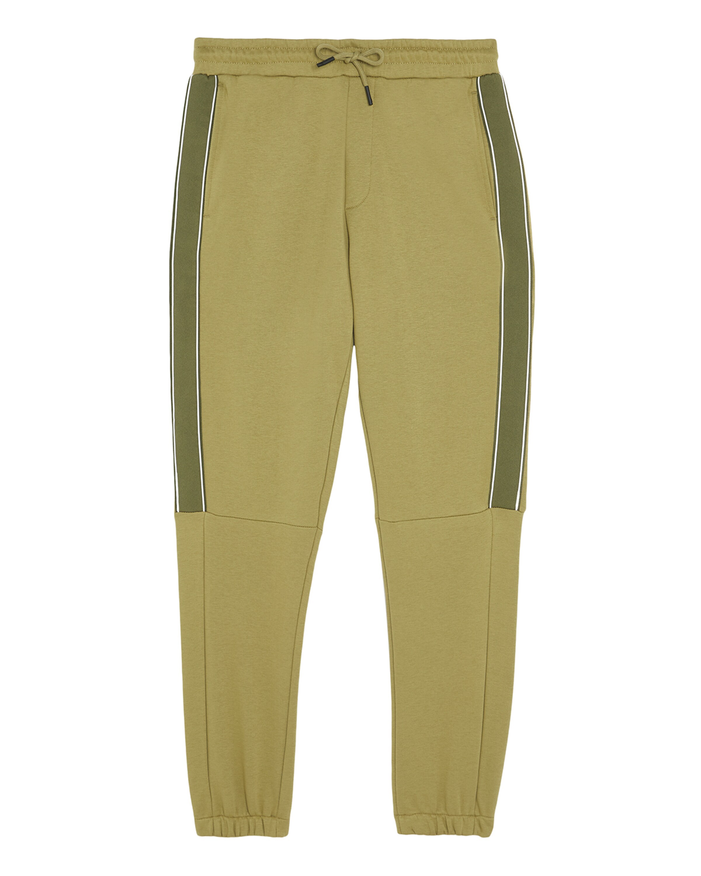 Lyle & Scott Tapered Broek 'Tap Trackies' in Groen: voorkant