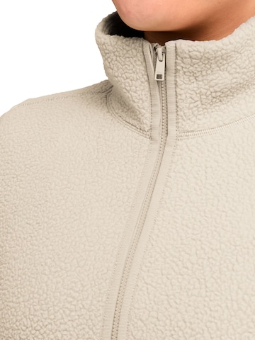 JACK WOLFSKIN Fleecejacke 'Lite Curl Full-Zip'‌‌‌‌‌‌ in Beige
