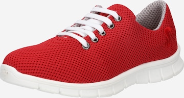 Baskets basses thies en rouge : devant