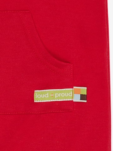 loud + proud Tapered Latzhose in Rot