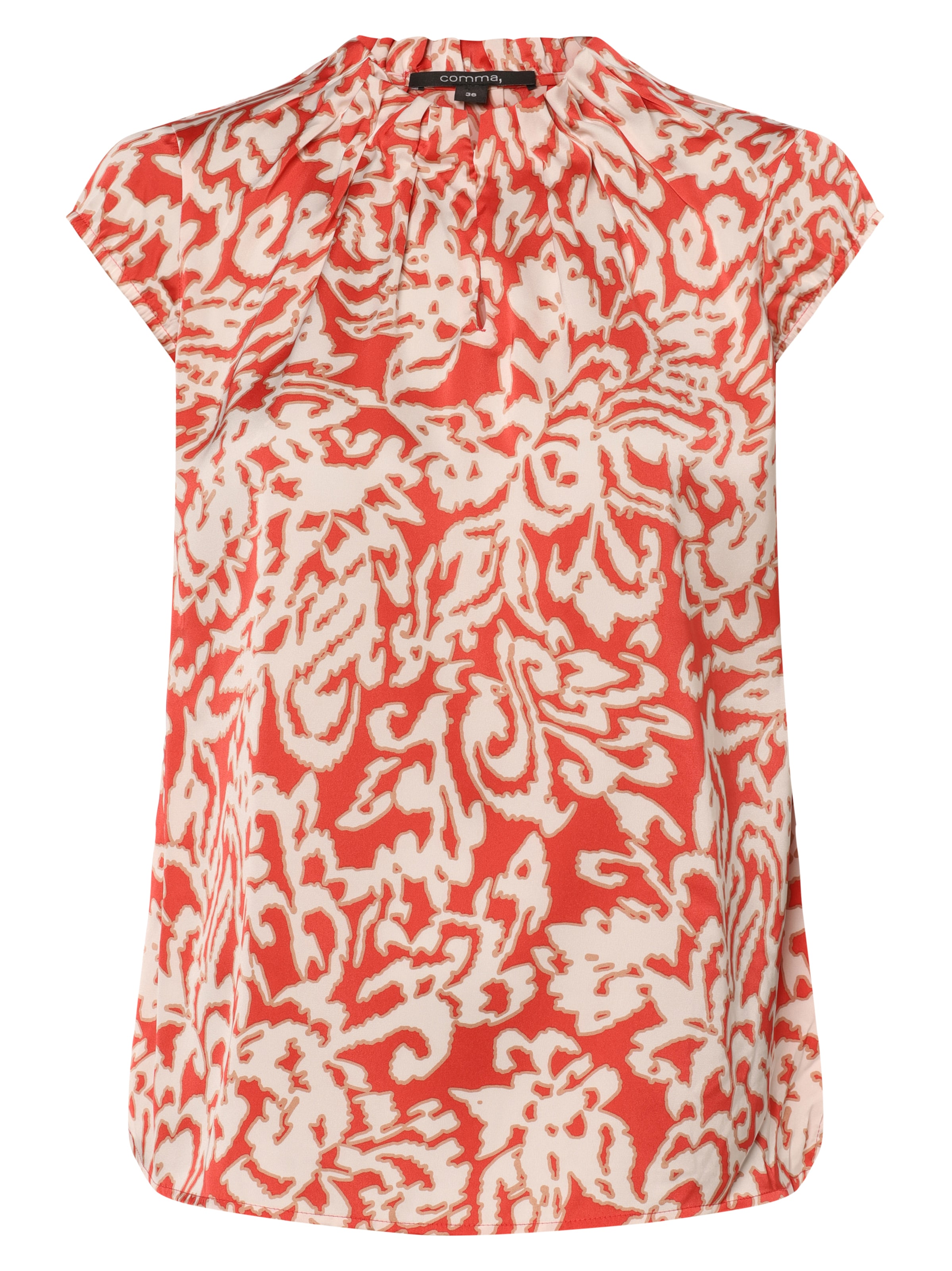 COMMA Blouse in Rood: voorkant