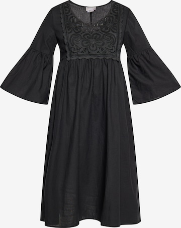 Robe Usha en noir : devant