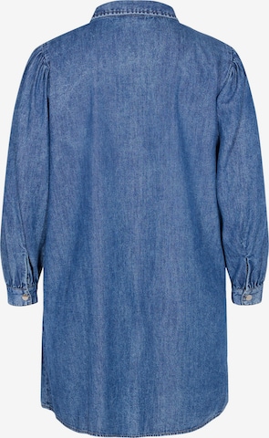 Zizzi Skjortklänning i blå