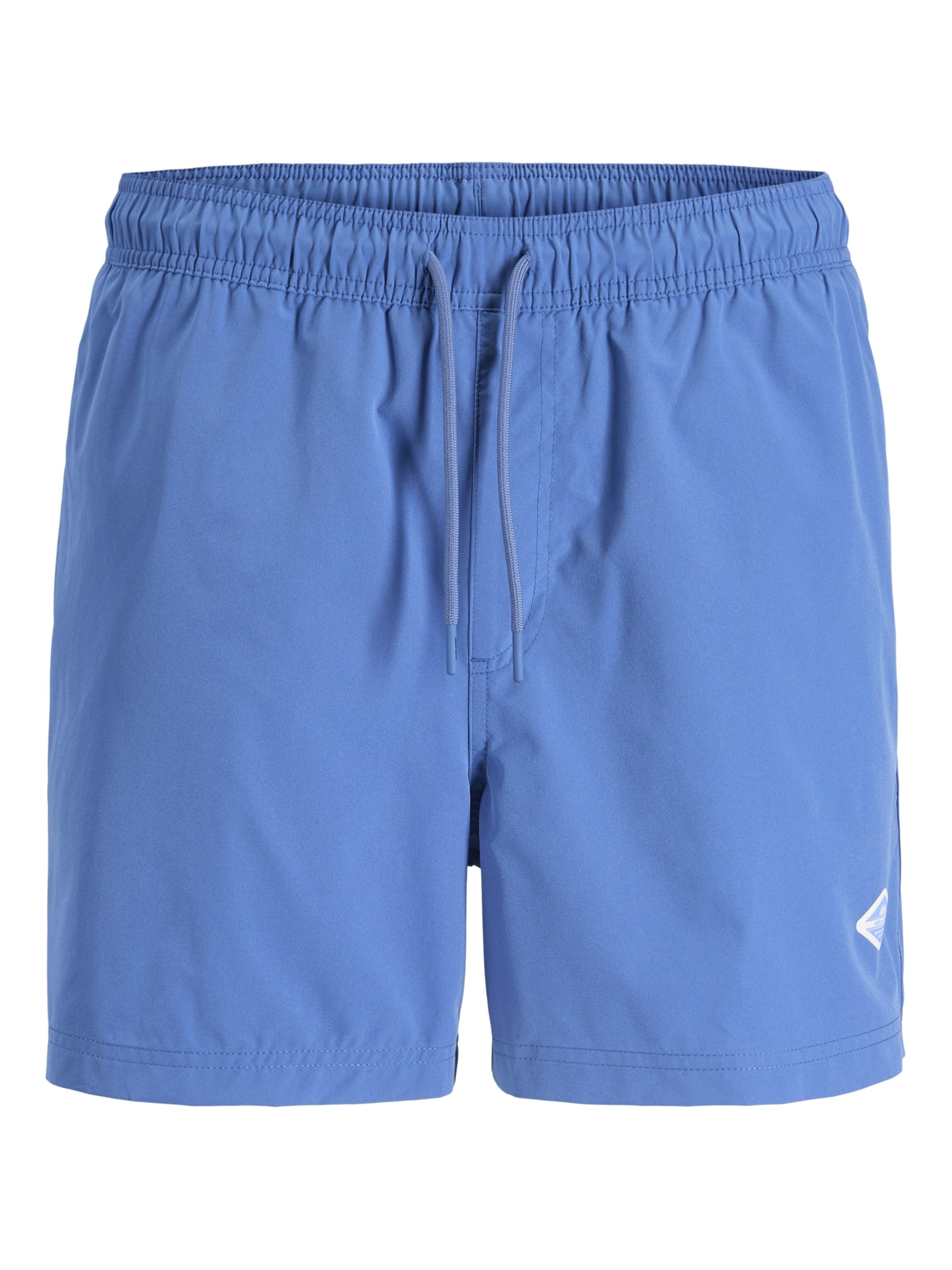 JACK & JONES Zwemshorts 'Jack & Jones Heren Zwemshort JPSTMAUI TROPIC Effen' in Blauw: voorkant