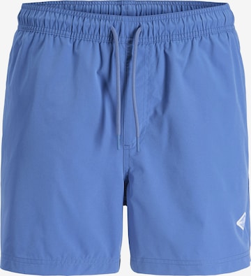 JACK & JONES Zwemshorts 'Jack & Jones Heren Zwemshort JPSTMAUI TROPIC Effen' in Blauw: voorkant