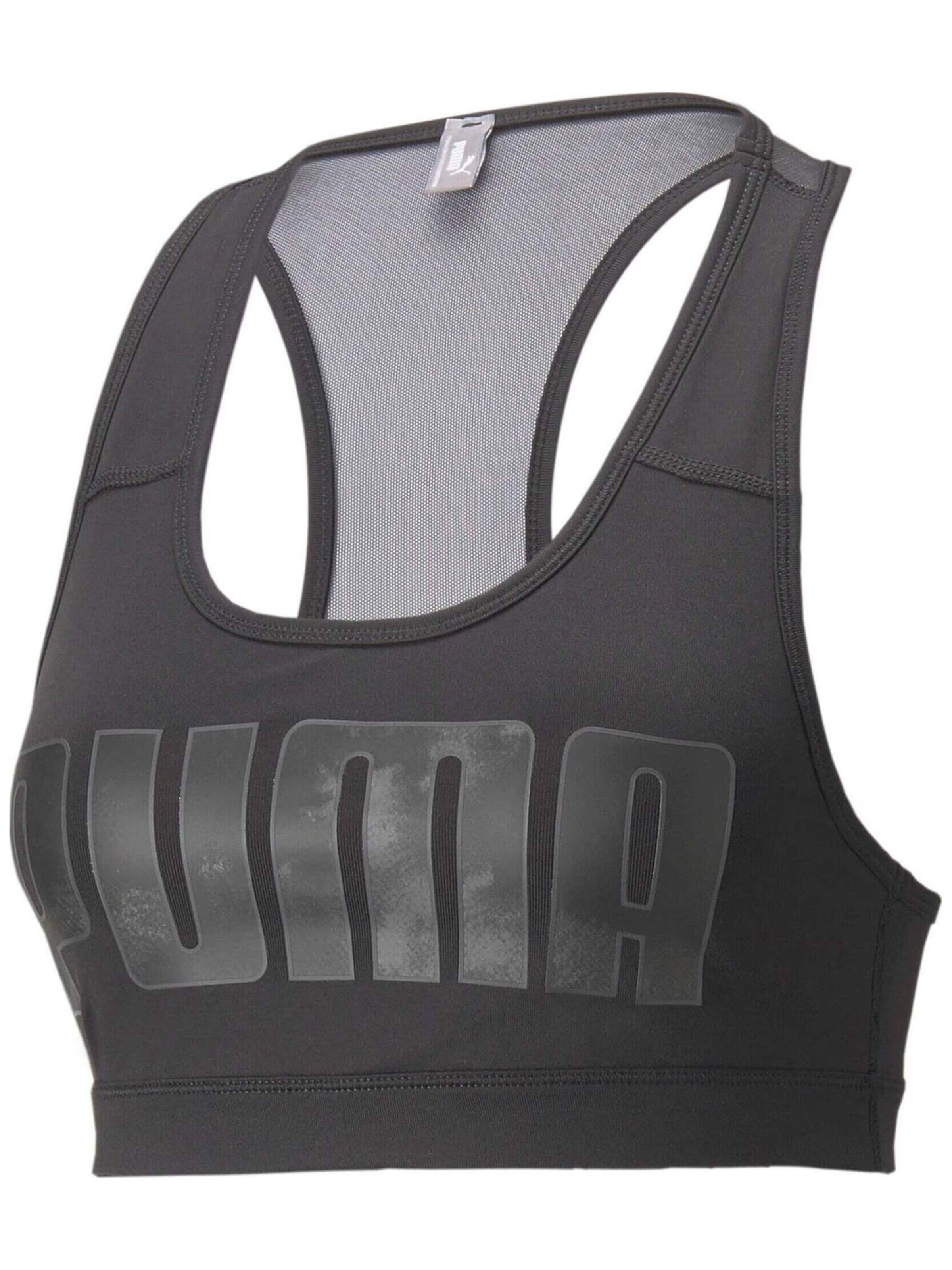 PUMA Sporttop 'Puma Mid Impact 4Keeps' in Zwart