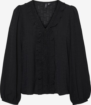 VERO MODA - Blusa 'Caren' em preto: frente