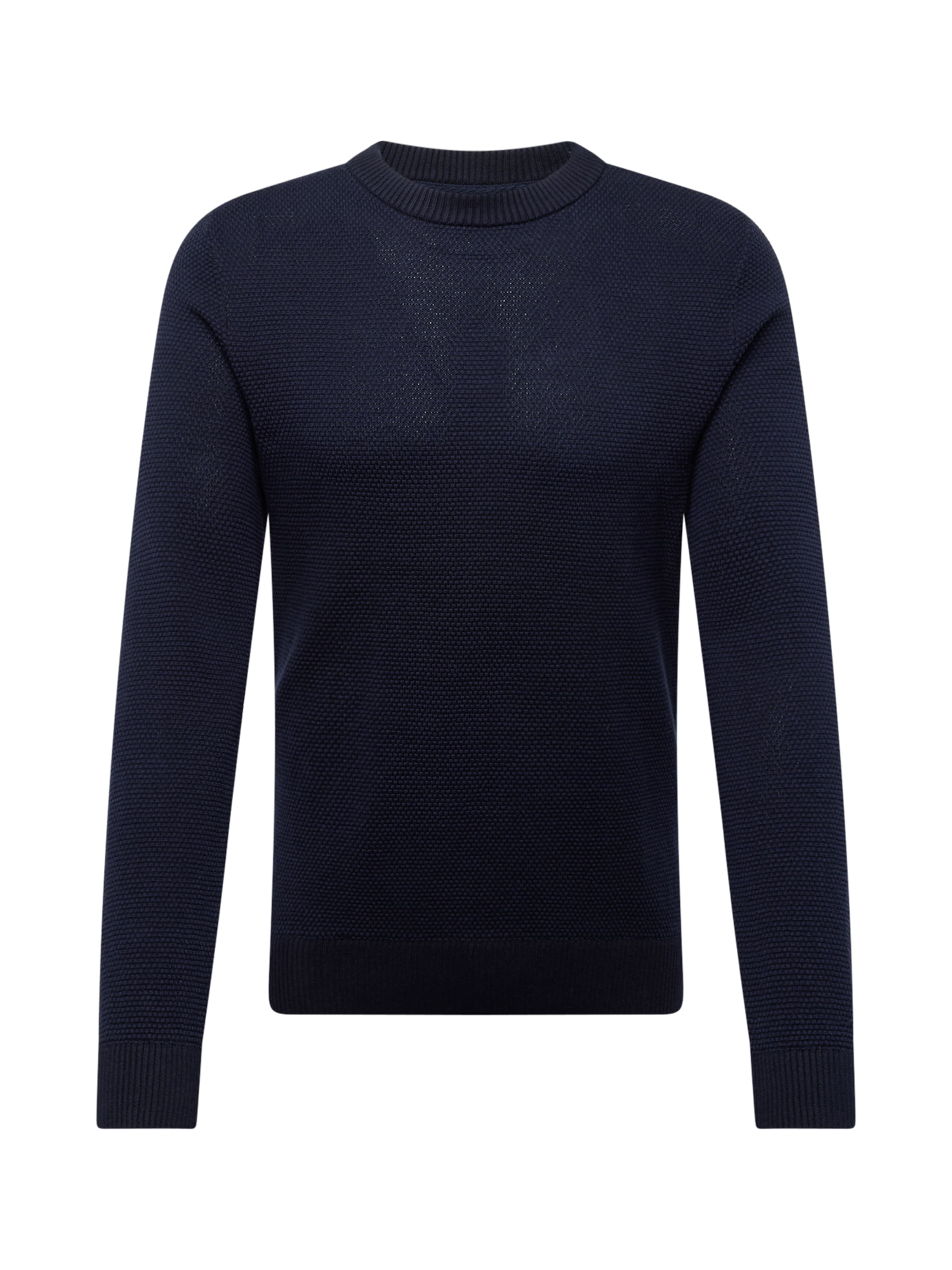 mėlyna JACK & JONES Megztinis 'JJEGlobe': priekis