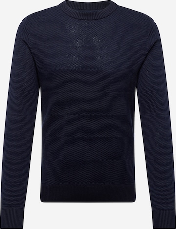 JACK & JONES Свитер 'JJEGlobe' в Синий: спереди