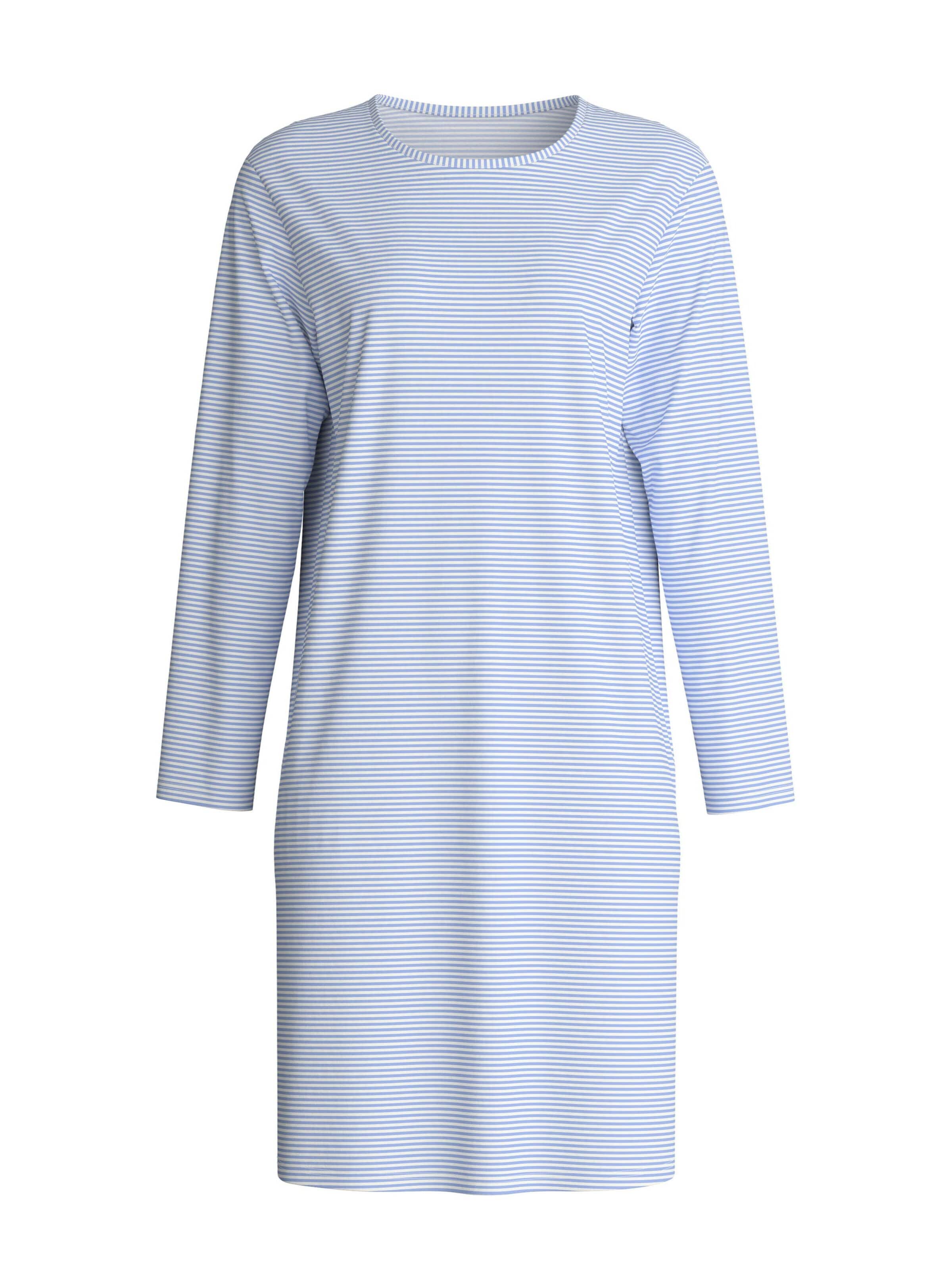 Camicia da notte 'Cotton Special' di CALIDA in blu: frontale