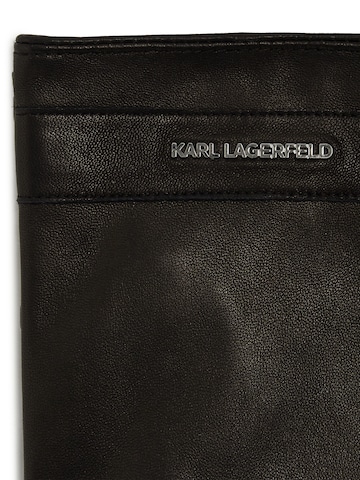 Karl Lagerfeld - Luvas com dedos 'Essential' em preto